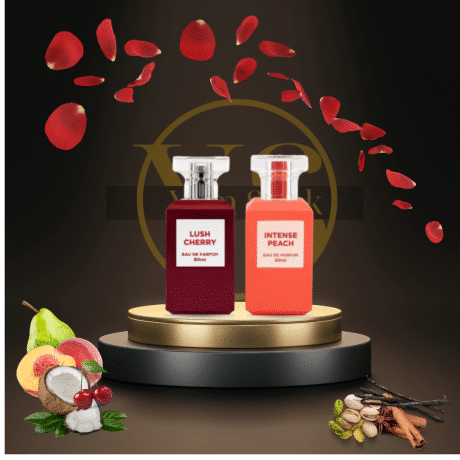 Layering de parfums : Lush cherry et Intense Peach